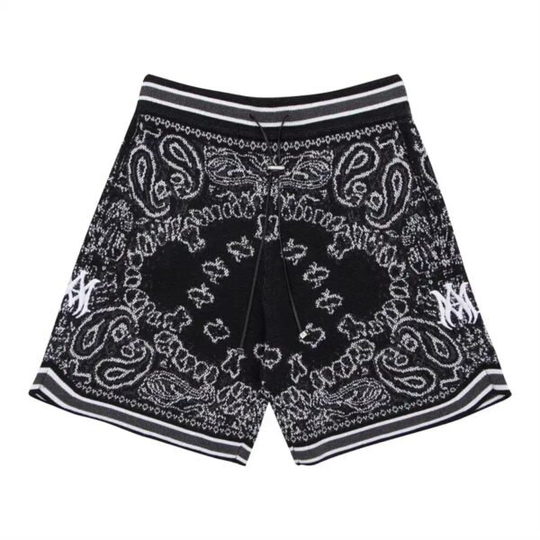 Amiri Bandana Crochet Basketball Shorts - Image 1