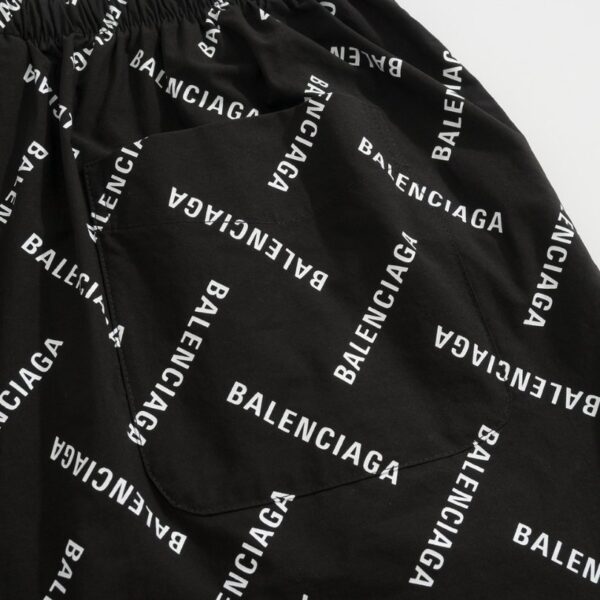 Shorts Balenciaga Allover Logo Print BL044 - Image 6