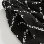 Shorts Balenciaga Allover Logo Print BL044 - Image 8