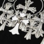 T-shirt Chrome Hearts Multi Cross Black Print CH041 - Image 5