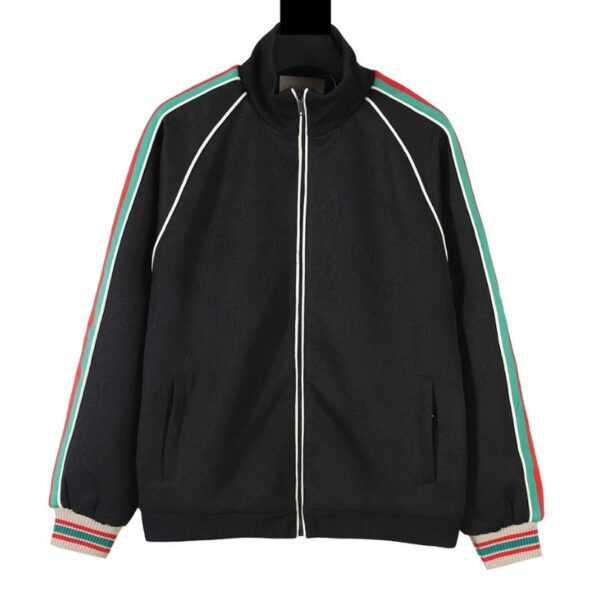 Track Jacket Gucci GG Stripes Black GC022 - Image 1