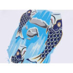 T-shirt Bape Koi Fish White Graphic BP083 - Image 2