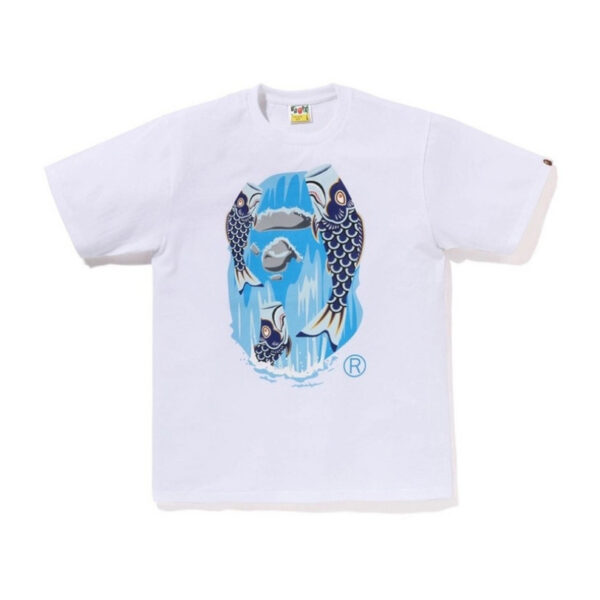 T-shirt Bape Koi Fish White Graphic BP083 - Image 1