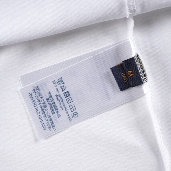 T-shirt Louis Vuitton Blue Graffiti White Logo LV021 - Image 9