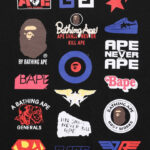 T-shirt BAPE Multi-Logo Black BP004 - Image 4