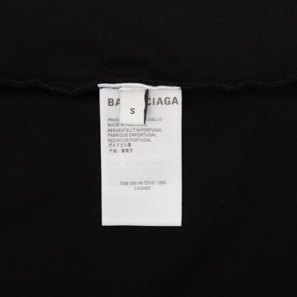 T-shirt Balenciaga Logo Graphic Black BL055 - Image 7