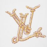 T-shirt Louis Vuitton Rope Logo White LV027 - Image 4