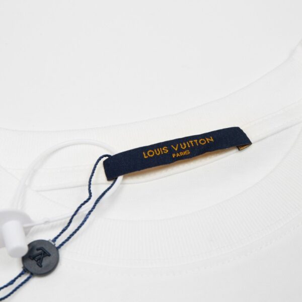 T-shirt Louis Vuitton Rope Logo White LV027 - Image 8