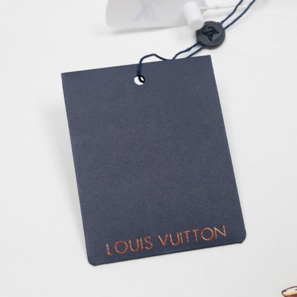 T-shirt Louis Vuitton Rope Logo White LV027 - Image 9
