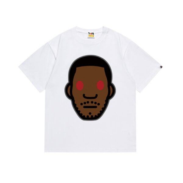 T-shirt BAPE Red Eye Face White BP056 - Image 1