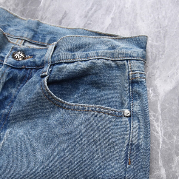 Jeans Chrome Hearts Cross Patchwork CH051 - Image 7