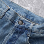 Jeans Chrome Hearts Cross Patchwork CH051 - Image 8