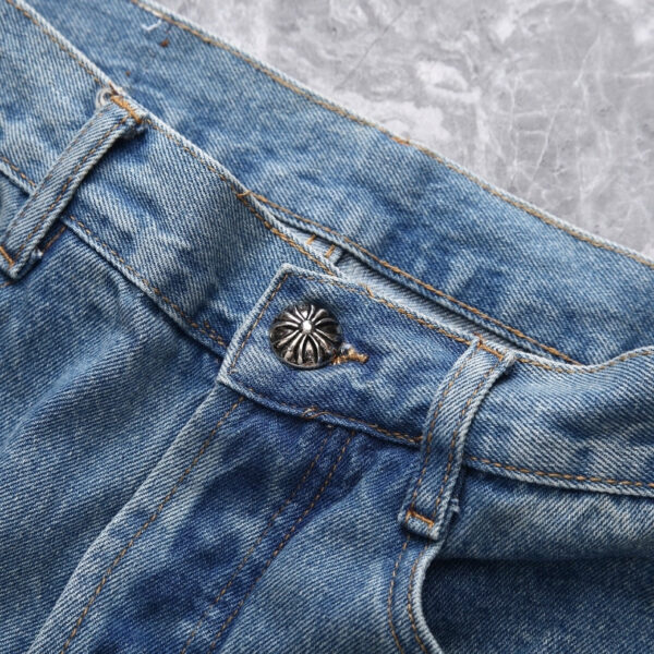 Jeans Chrome Hearts Cross Patchwork CH051 - Image 8