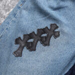 Jeans Chrome Hearts Cross Patchwork CH051 - Image 12