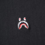 T-shirt BAPE Shark Embroidery Black BP012 - Image 2