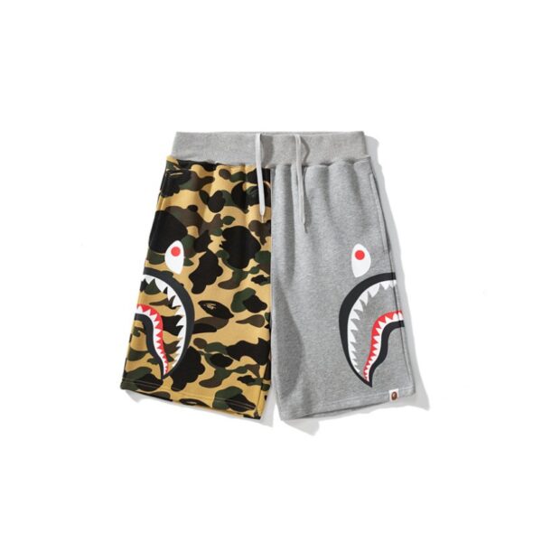 Shorts BAPE Shark Camo Grey Split Design BP024 - Image 1