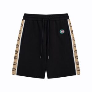 Shorts Gucci Monogram Trim Black GC054