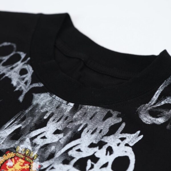 T-shirt Balenciaga Graffiti Black Oversized BL014 - Image 6