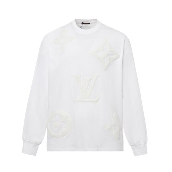 Sweatshirt Louis Vuitton Monogram Embroidered LV049 - Image 4