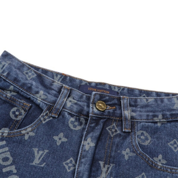 Pants Louis Vuitton x Supreme Monogram Denim LV045 - Image 5