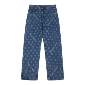 Pants Louis Vuitton x Supreme Monogram Denim LV045