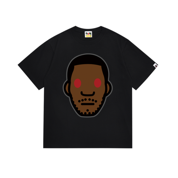 T-shirt BAPE Red Eye Face Black BP055 - Image 1