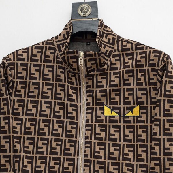 Set Tracksuit Fendi FF Monogram Beige FE006 - Image 5