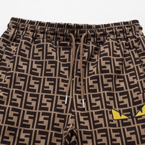 Set Tracksuit Fendi FF Monogram Beige FE006 - Image 6