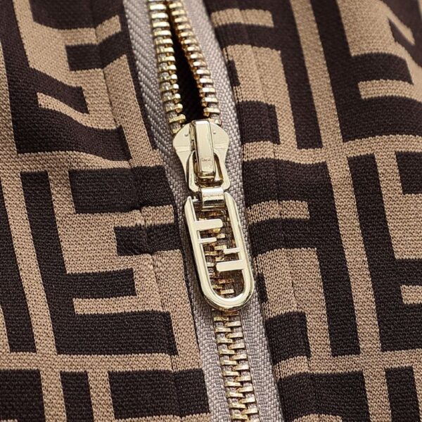 Set Tracksuit Fendi FF Monogram Beige FE006 - Image 10
