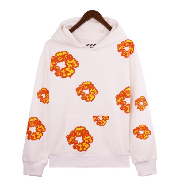 Hoodie Denim Tears x Offset Set Floral Print White - Image 1