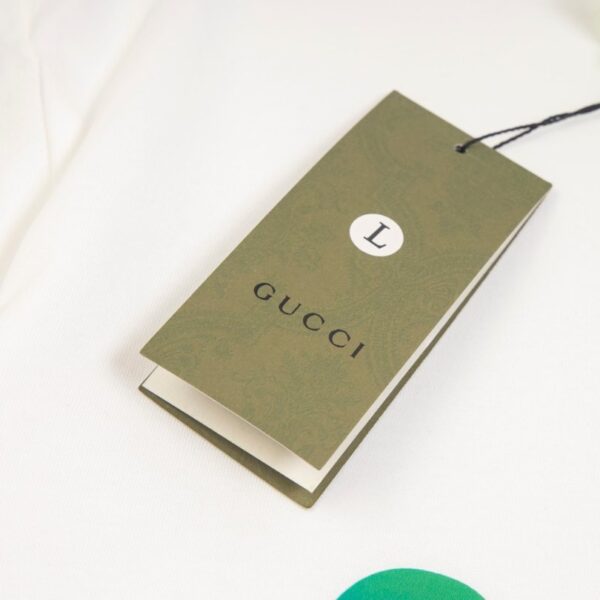 T-shirt Gucci Rainbow Logo White GC036 - Image 6