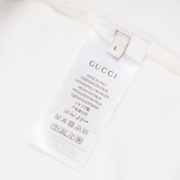 T-shirt Gucci Rainbow Logo White GC036 - Image 8