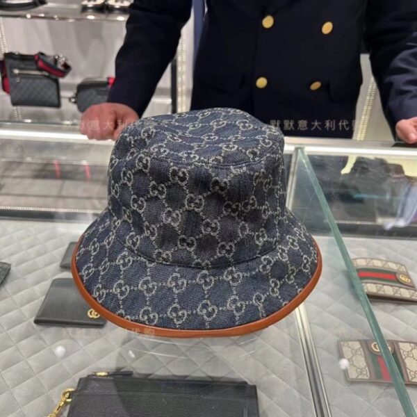 Bucket Hat Gucci GG Denim with Trim GC125 - Image 4