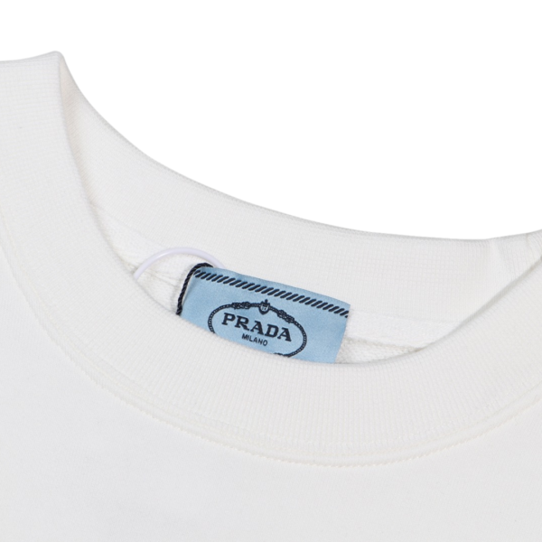 Sweatshirt Prada Milano White Crewneck PD027 - Image 8