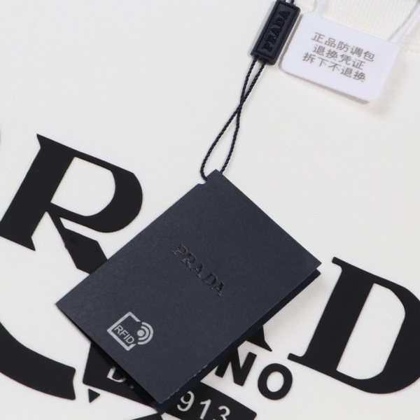 Sweatshirt Prada Milano White Crewneck PD027 - Image 9