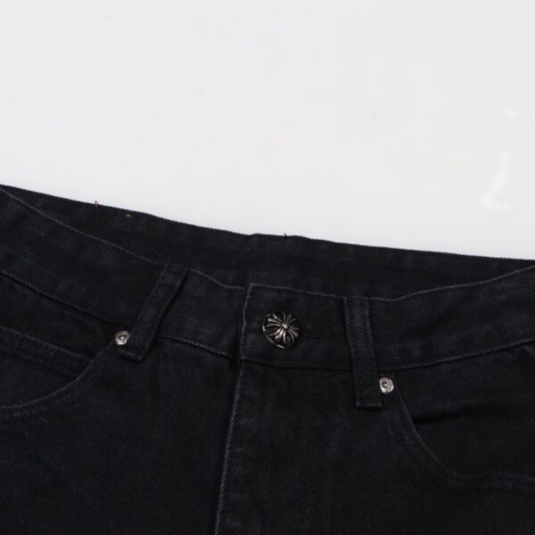 Jeans Chrome Hearts Black White Cross Patch CH025 - Image 12