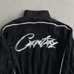Tracksuit Corteiz Velour Black with White Logo CZ007 - Image 9