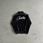 Tracksuit Corteiz Velour Black with White Logo CZ007 - Image 4