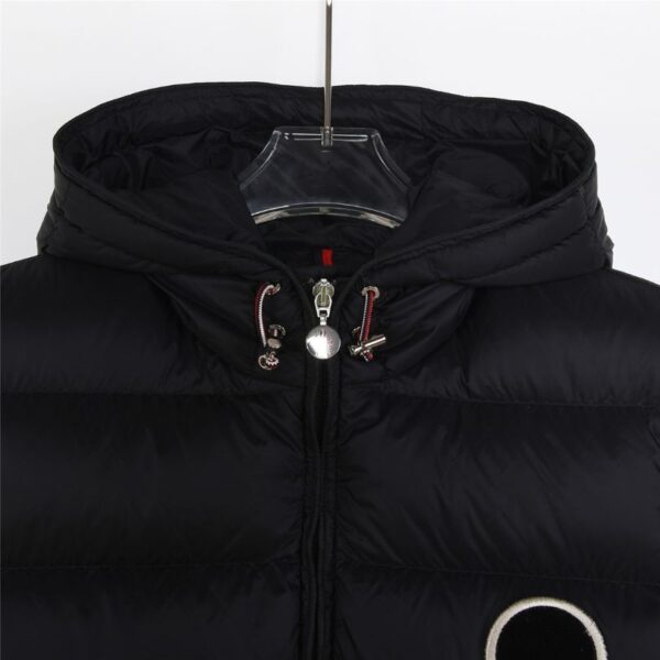 Vest Puffer Moncler Hooded Black Logo MCL011 - Image 5