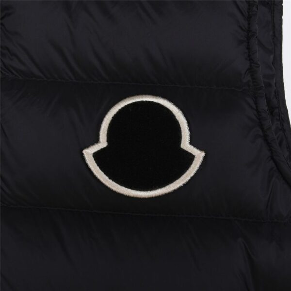 Vest Puffer Moncler Hooded Black Logo MCL011 - Image 4