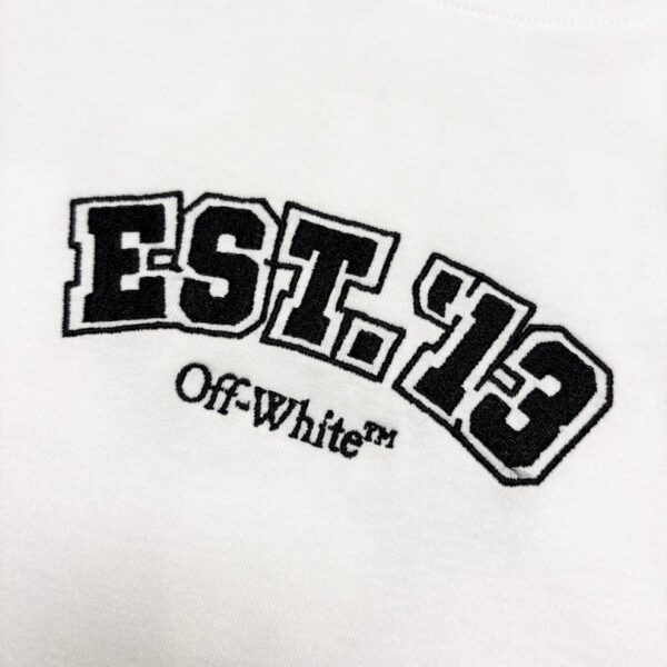 T-shirt Off-White Multi Logo Graphic White Oversized OFF003 - Image 4