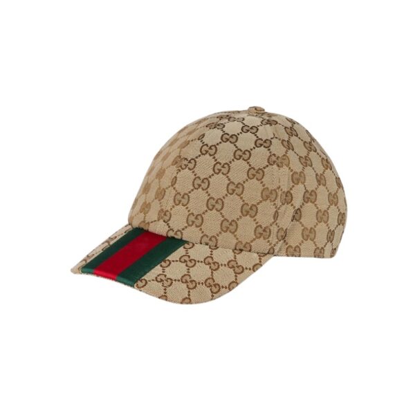 Cap Gucci canvas baseball hat Beige and ebany GC059 - Image 1