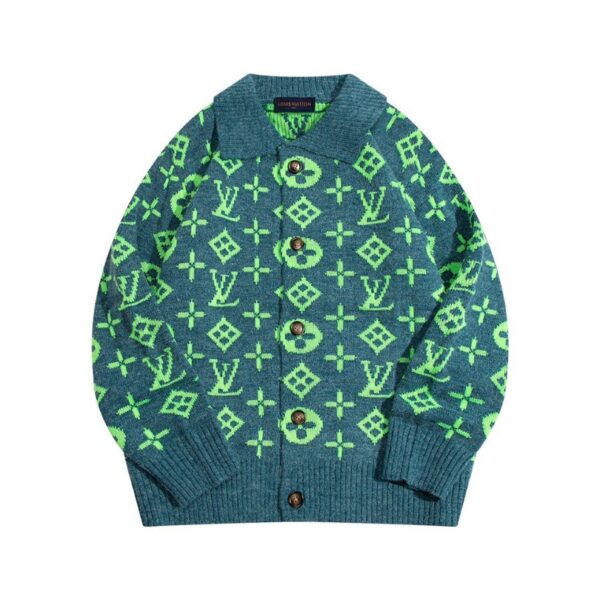 Cardigan Louis Vuitton LV Monogram Knit LV057 - Image 2