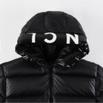 Jacket Puffer Moncler Black Hooded MCL012 - Image 5