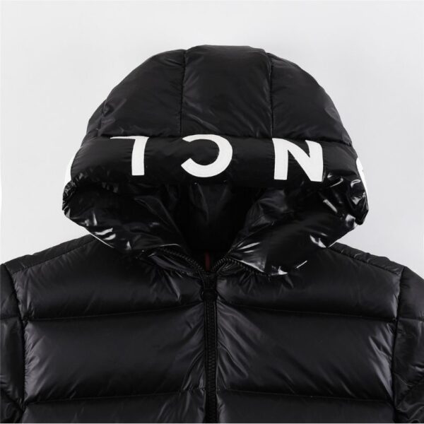 Jacket Puffer Moncler Black Hooded MCL012 - Image 5