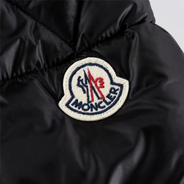 Jacket Puffer Moncler Black Hooded MCL012 - Image 4