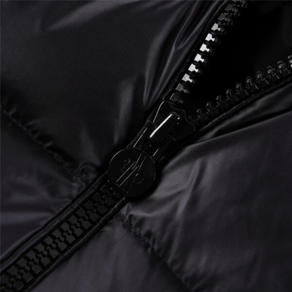Jacket Puffer Moncler Black Hooded MCL012 - Image 6
