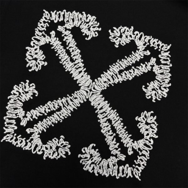 Hoodie Off-White Black Graphic OFF015 - Image 5