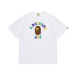 T-shirt BAPE Multicolor Ape Head White BP057