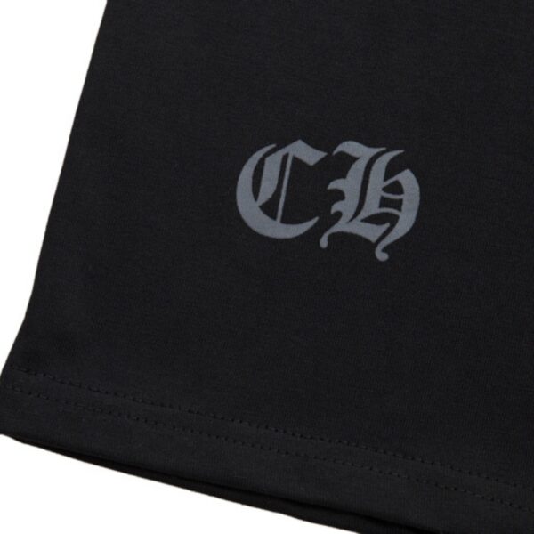 T-shirt Chrome Hearts Red Cross Crest Black CH004 - Image 8